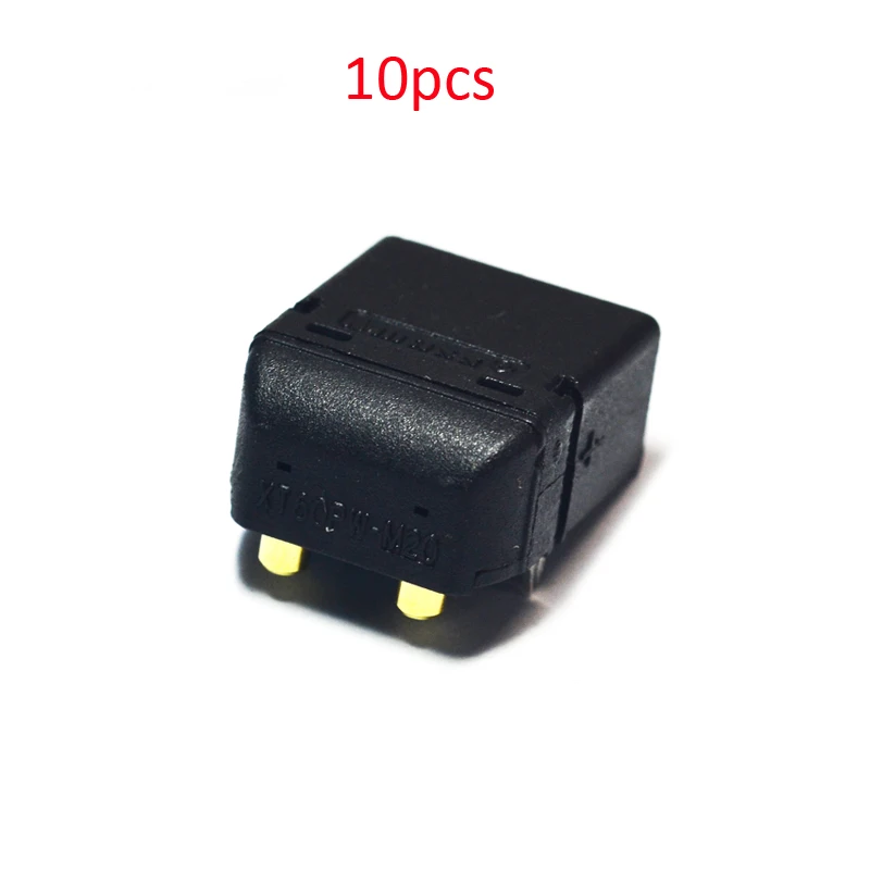 10 шт. Amass черный XT60PW мужские разъемы горизонтальная печатная плата пуля Разъем