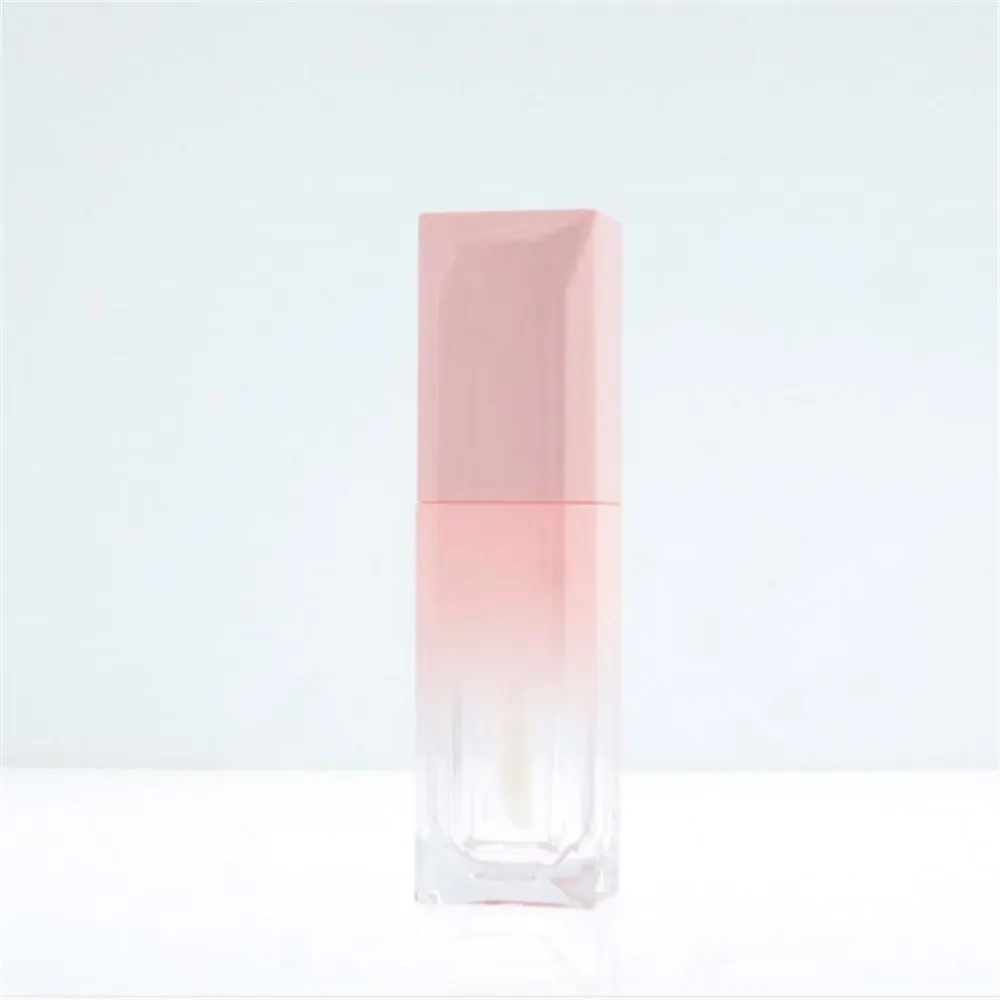 High-grade Empty Bottle Gradient Square Lip Gloss Tube Glaze Red Cover Scrub Fashionable | Красота и здоровье