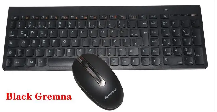 2,4 ГГц Беспроводная комбо lenovo SK8861 русская испанская немецкая французская Турецкая итальянская британская тайская шоколадная клавиатура мыши 1000 dpi мышь