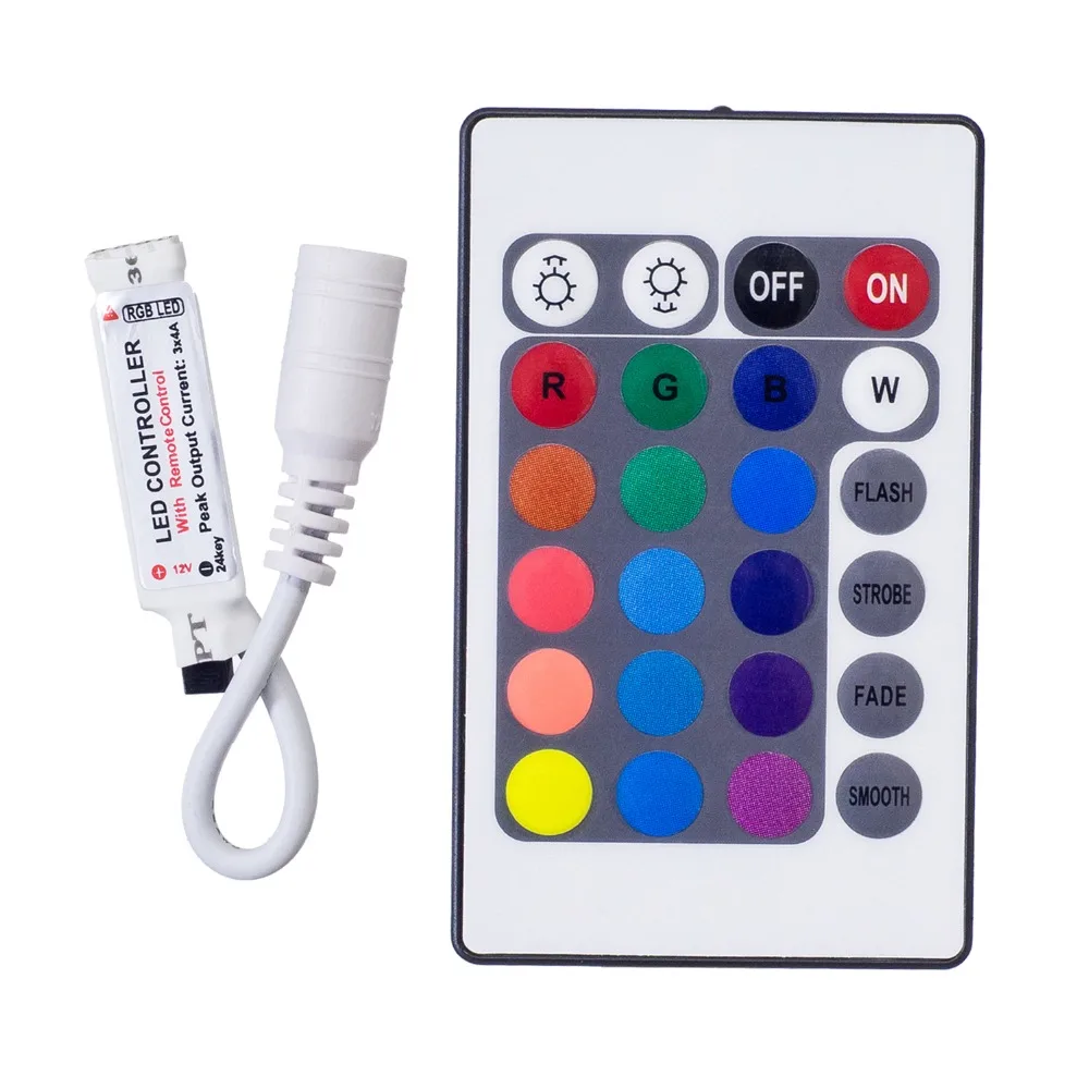 DC 5V 12V 24V 3 17 24 Key LED IR RF RGB беспроводной пульт дистанционного управления диммер USB