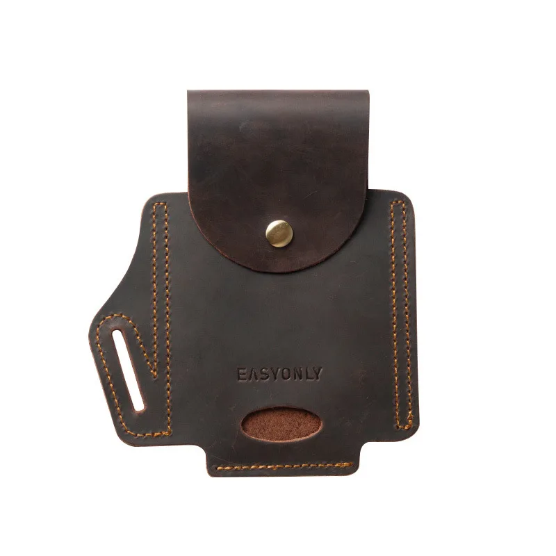 Поясная Сумка из 100% натуральной кожи для мобильного телефона мужская винтажная