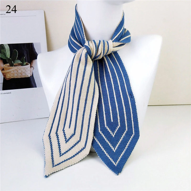 Двусторонний заостренный шарф 2020 вязаные парные шарфы длинный женский теплый