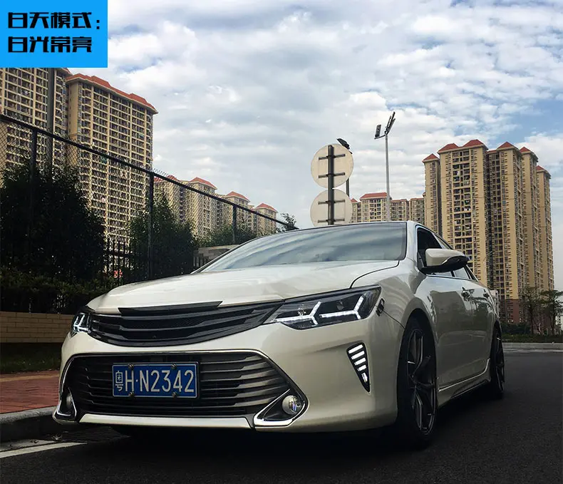 

Eosuns Led Drl Daytime Running Light for Toyota Camry 2015 2016 with Moving Yellow Turn Signal