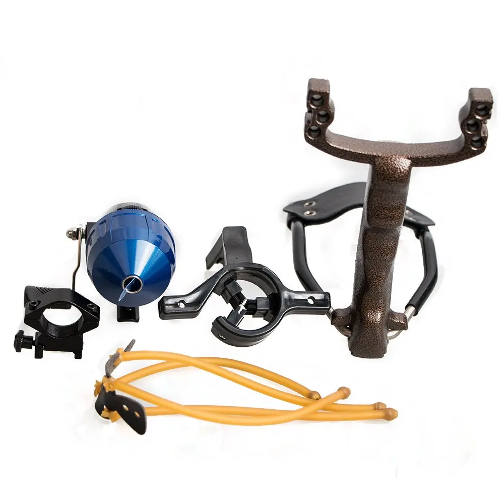 

Huntingdoor Fishing SlingShot High Velocity Hunting Fishing Reel Slingshot with Archery Arrow Brush Shooting Arrows Catapult