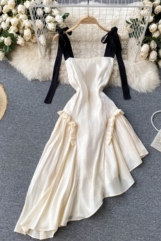 

Dress White Strapless Bandage Dress For Women High Waist Irregular Sleeveless Sexy Summer Dress Party Club Hollow Out Vestidos