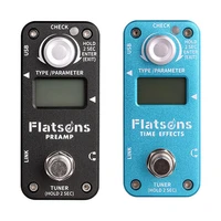 flatsons preamp time delay pedal guitar processor multi effects reverb clean overdrive distortion tuning function guitar parts