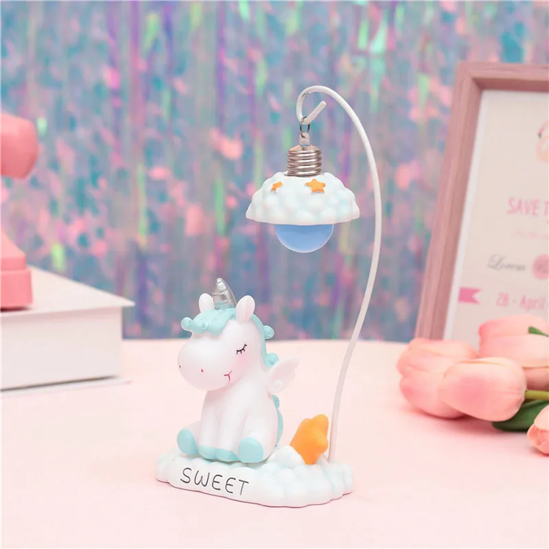

Unicorn Warm Night Light Toy Table Lamp Unicorn Led Light Figure Toy Cartoon Anime Children Kids Gift Room Desktop Decoration