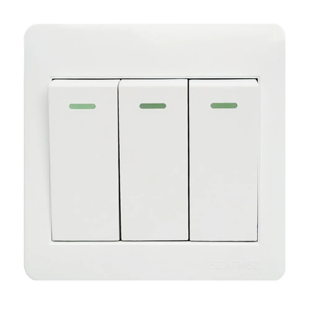 3-х клавишный 1-ходовой 2-ходовой переключатель для поверхностного монтажа