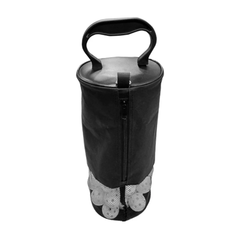 

Golf Ball Pick-up Shag Bag Storage Collector Holder Pouch Plastic Handle Design Large Capacity Hold Up