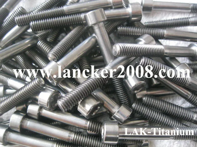 Титановые винты DIN912 Gr5 M5x8 10 12 15 20 25 30 35 40 45 50 55