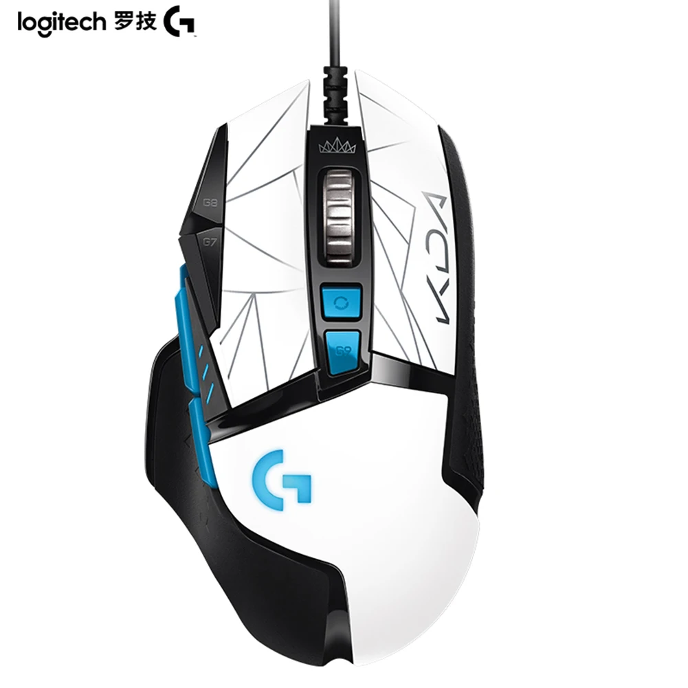 

Проводная оптическая мышь Logitech G502 HERO KDA программируемая игровая мышь, 25600 DPI, RGB, 12 клавиш, USB Проводная мышь для ноутбука, ПК, LOL