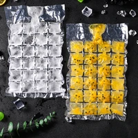 10 30pcs disposable ice cube mold 24 grids plastic ice cube bag self seal freezing ice making mould bags injection diy ice maker