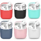 ТПУ силиконовый чехол для беспроводных Bluetooth наушников, защитный чехол для AirPods, аксессуары для Apple Airpods, зарядная коробка