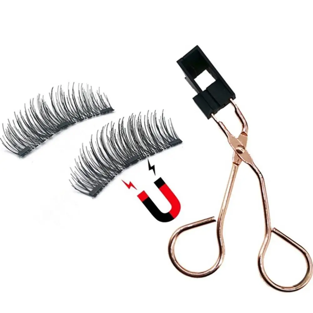 

Magnetic Eyelashes With 5 Magnets Handmade Reusable Mink Faux Cils False For Makeup Eyelashes Tweezers Dropshipping 3D K6J5