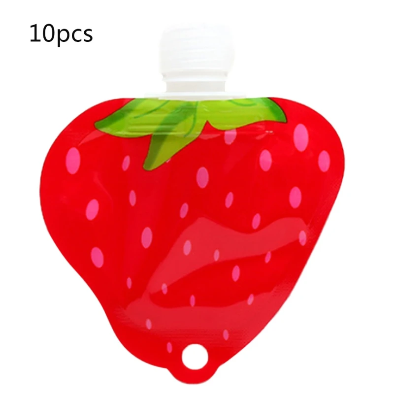 

10Pcs Refillable Empty Bottle Tube Cartoon Fruit Shaped Hand Sanitizer Container