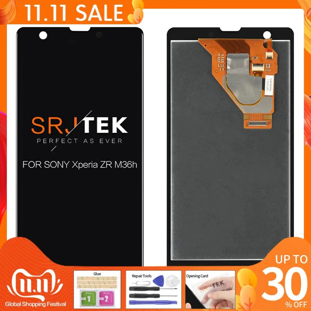 ЖК дисплей для Sony Xperia ZR M36h C5503 C5502 сенсорный экран дигитайзер стекло сенсор в сборе