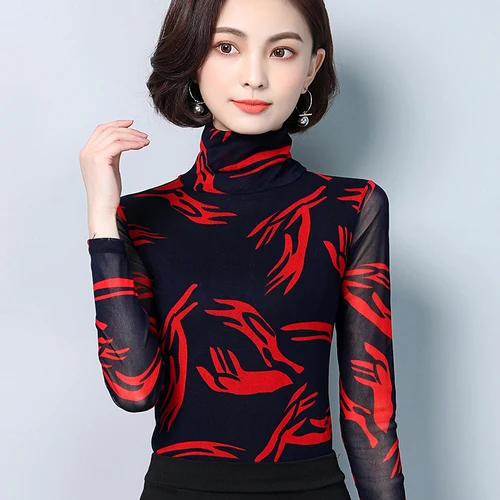 Новинка осени 2020 эластичные с длинными рукавами трендовые модные принтом