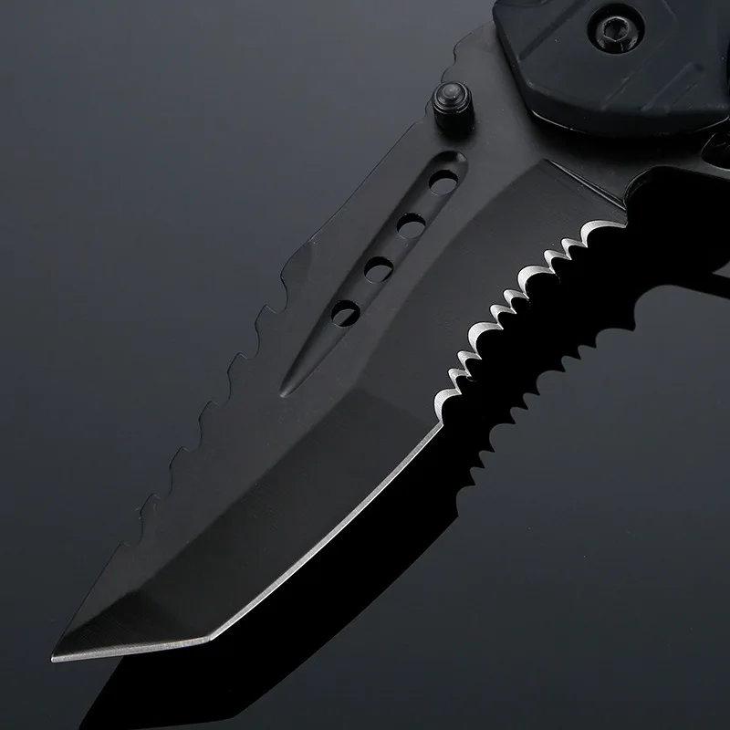 Hs инструменты складной нож для выживания на открытом воздухе со свистком