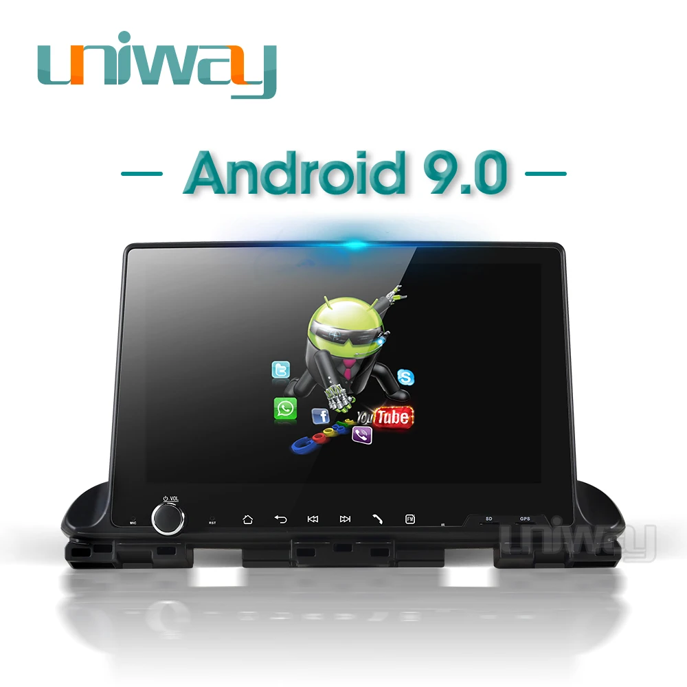 Uniway android 9 0 Автомобильный dvd плеер для Kia CERATO K3 2018 2019 видео радио gps навигация с