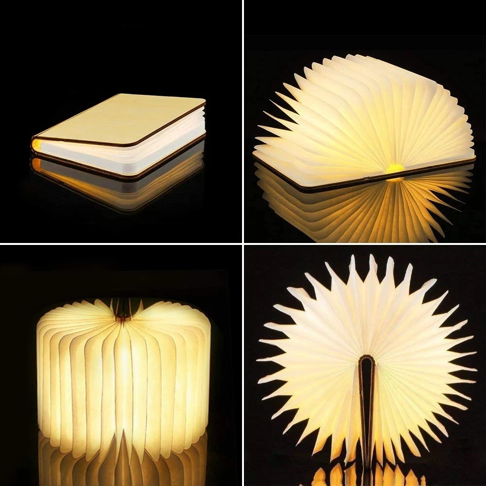 

Multicolor Book Night Light 360° Foldable LED Desk Table Lamp Reading Lamp USB Charge Magnetic Home Decor Gift Luces Decorativas