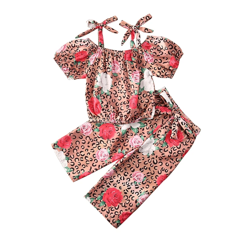 Новейшая модель 2020 года для маленьких девочек топ с короткими рукавами и