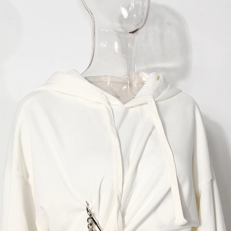 Женский Асимметричный свитшот с рюшами и длинным рукавом | Женская одежда