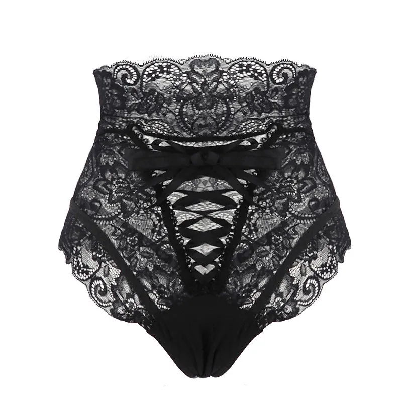 

FanSweet Sexy Panties Women High Waist Lace Thongs and G Strings Underwear Ladies Hollow Out Underpants Intimates Lingerie