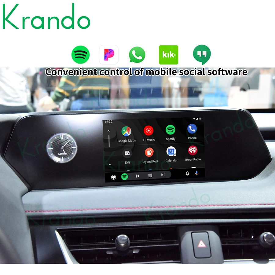 Автомобильный беспроводной Carplay Krando блок декодирования Android для Lexus UX 2018 2019