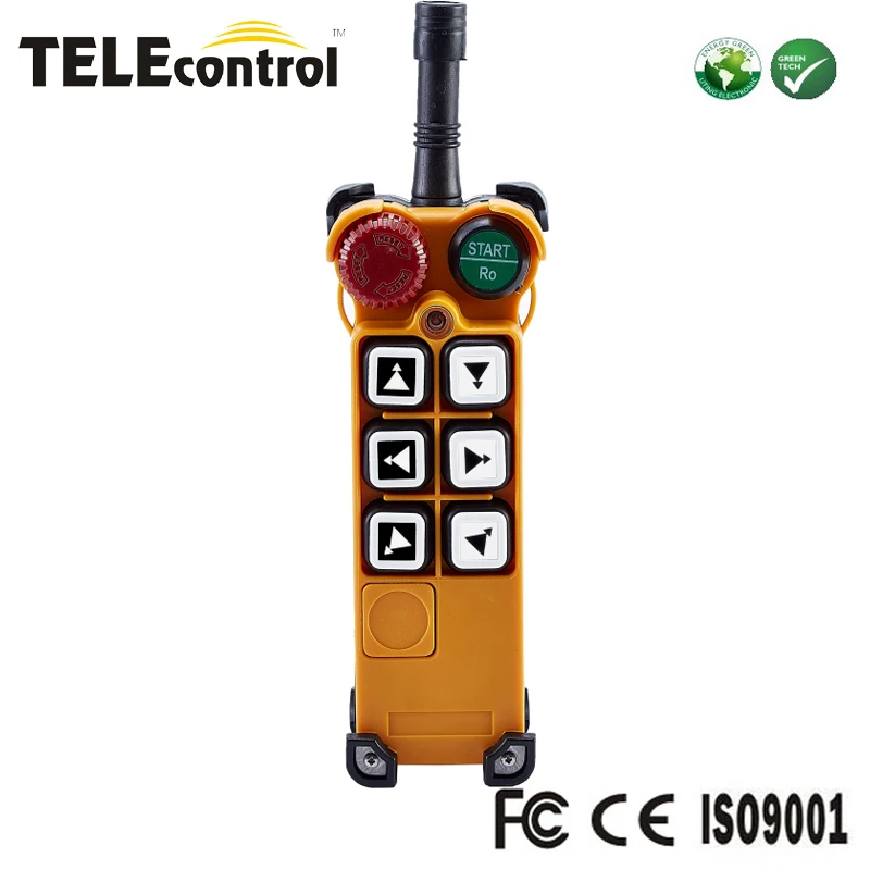 Professional leading manufacturer  F26-C3 6 push buttons double speed hoist crane radio remote push button switch transmitter