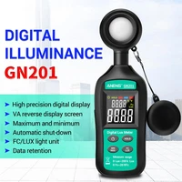 gn201 luxmeter digital light meter 200k lux meter photometer uv meter uv radiometer handheld illuminometer photometer