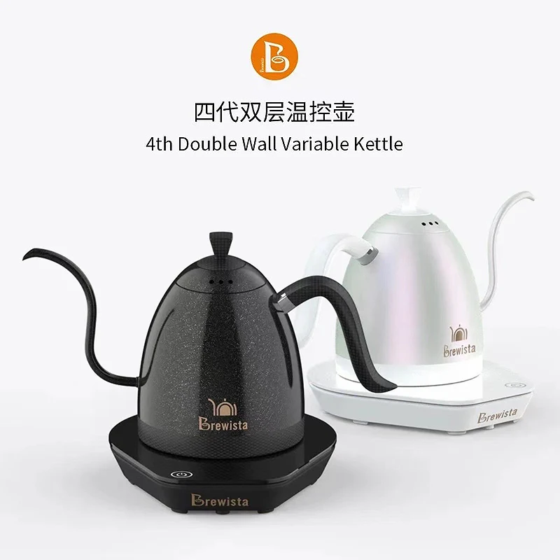 

Brewista 220V 600ML Electric Gooseneck smart temperature control teapot coffee brew kettle longspout pour over handdrip pot