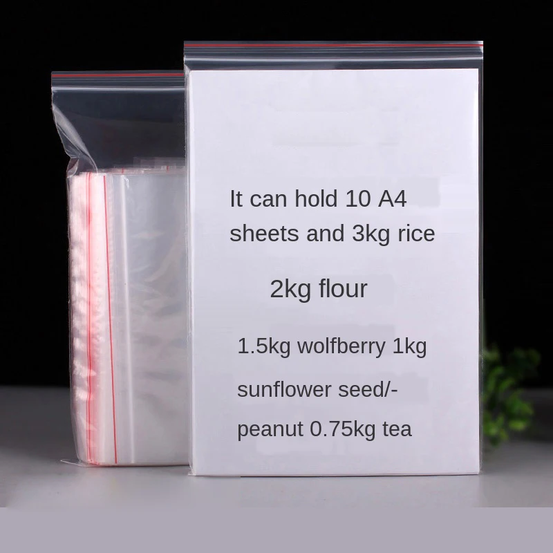 Сумка Ziplock пластиковая упаковочная сумка прозрачная Самоуплотняющаяся большая