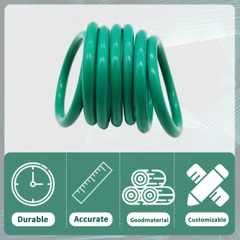 Уплотнительное кольцо фторруглеродное FKM 20 шт. толщина уплотнения CS 1/1 5 мм