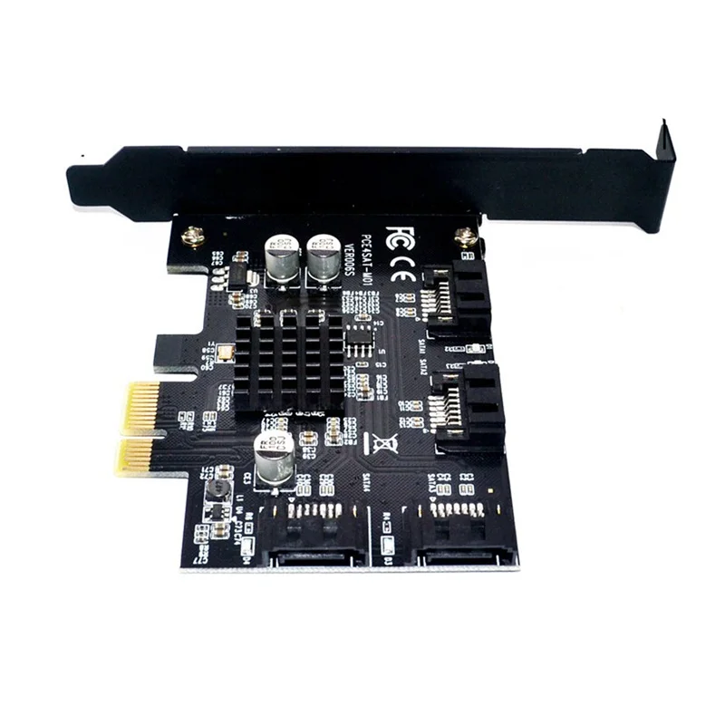 

PCI-E to sata3.0 Controller expansion card 4 port 6G riser card expansion IPFS hard drive mining card 88SE9215