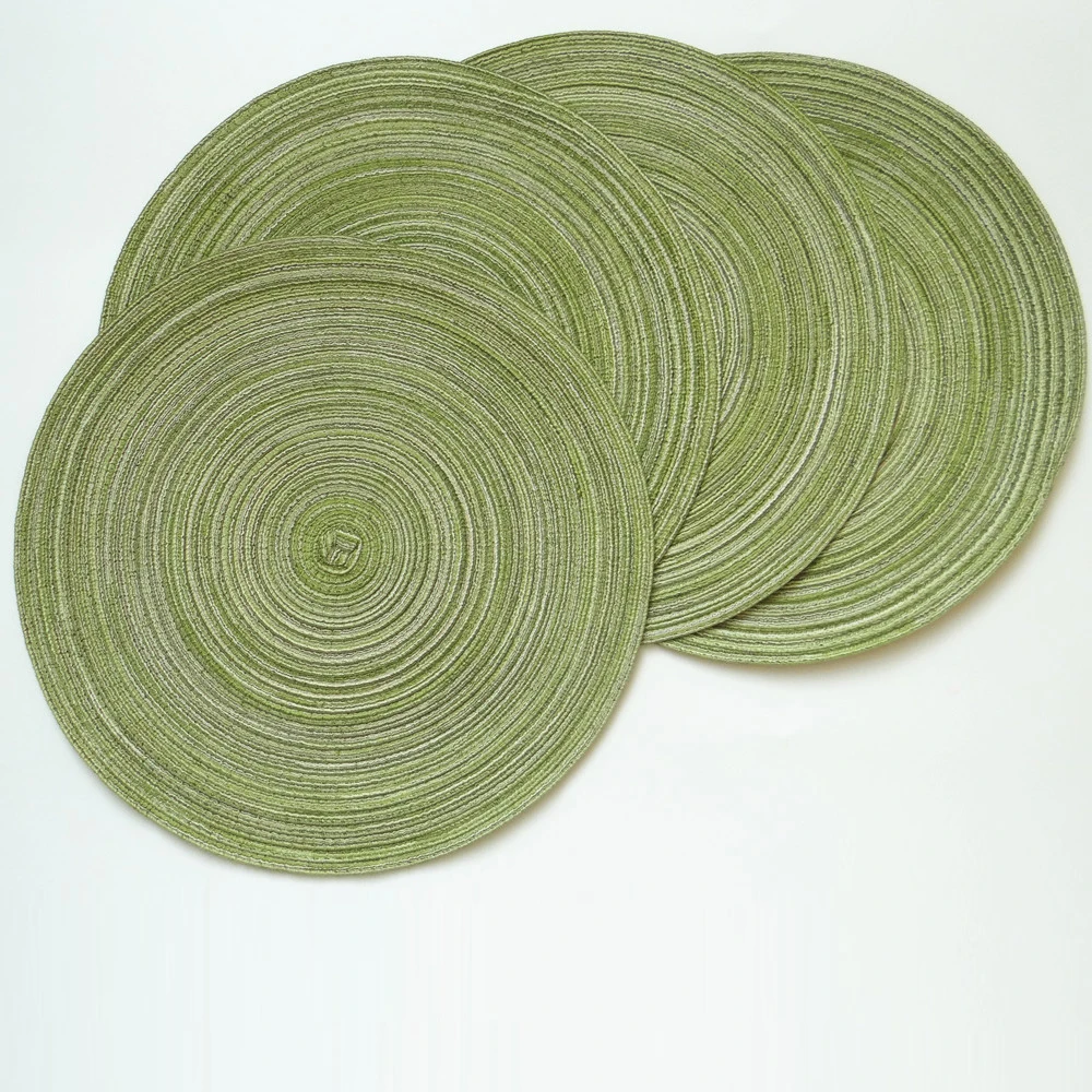 

Cotton Yarn Round Table mat Waterproof Dining Tableware Mat Non-Slip Napkin Bowl Pads Drink Cup Coasters Kitchen Accessories
