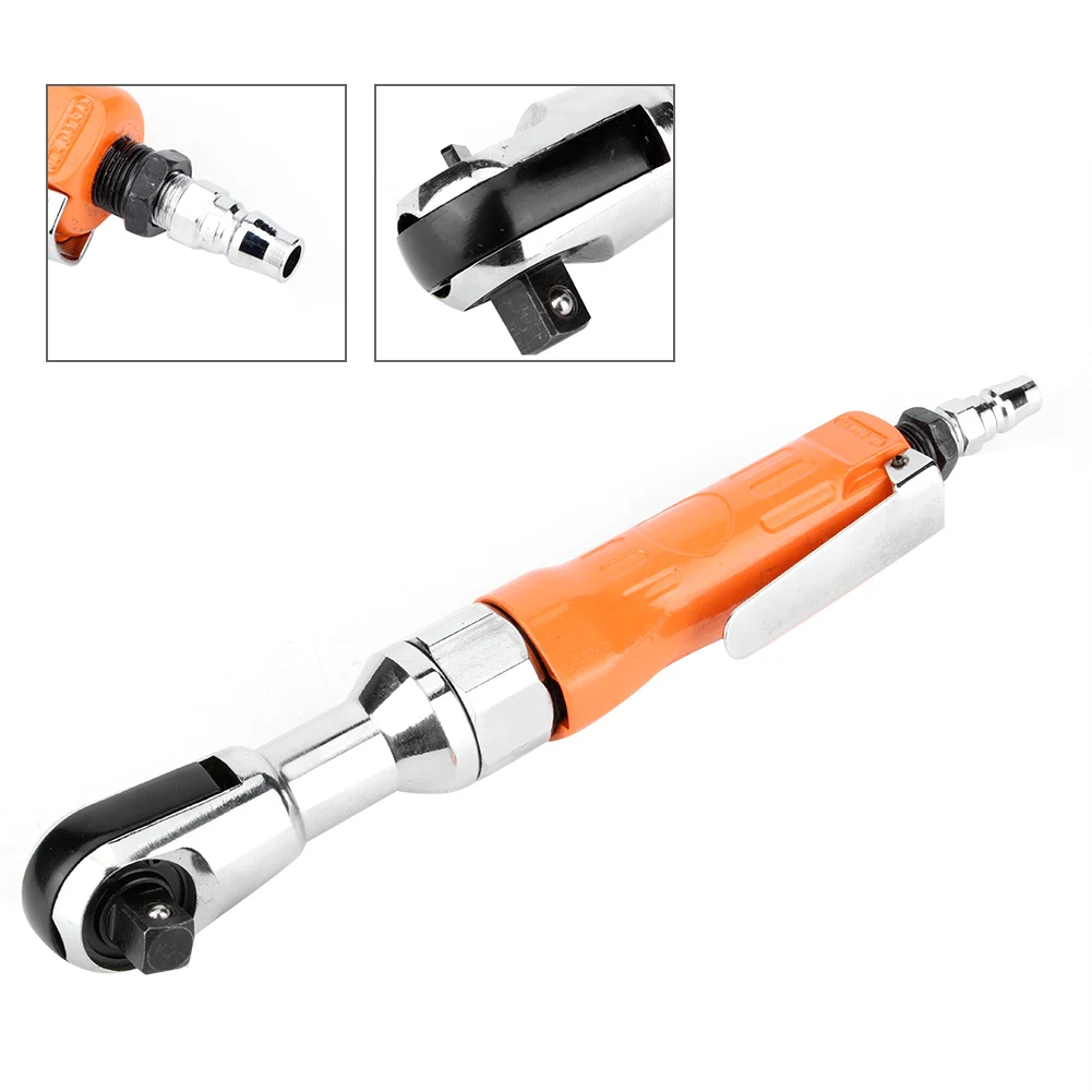 

1/2in Square Drive Pneumatic Ratchet Wrench High Torsion Workshop Repairing Air Hand Power Tool 3mm Chuck