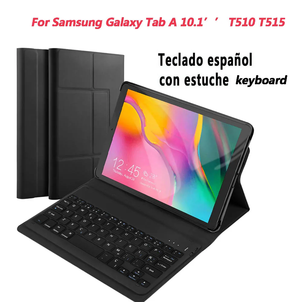 Испанская/Французская клавиатура для Samsung Galaxy Tab A 10 1 дюйма T510 T515 магнитная Bluetooth