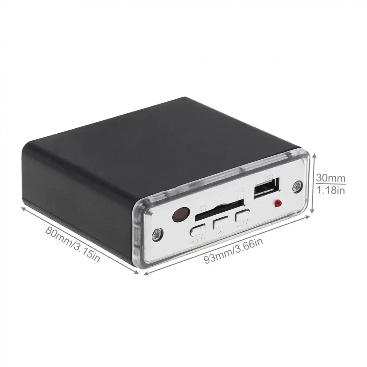 12 В мини легкий портативный автомобильный мотоцикл стерео усилитель Amp LED USB / SD