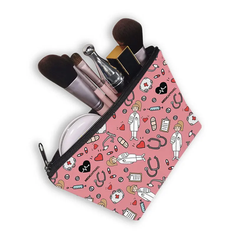 

Hot Sale Fashion Printing Women's Cosmetic Bags Lovely Makeup Bags Toiletry Organizer Pouch Purse Travel Accessories