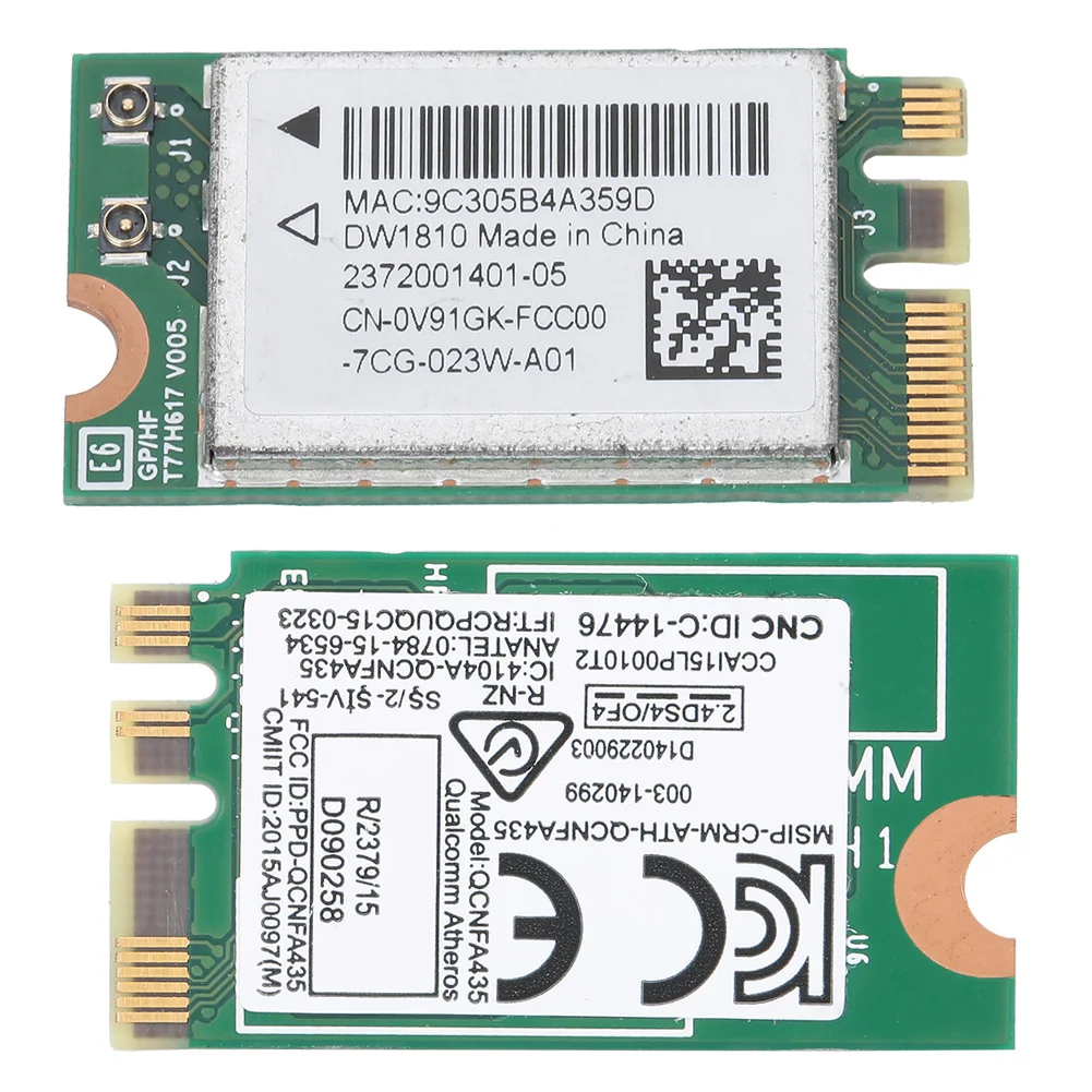 2 4/5G двухдиапазонный Беспроводной сетевая карта Bluetooth 4 1 для DELL 7250 7280 5567 7470 серии (S)
