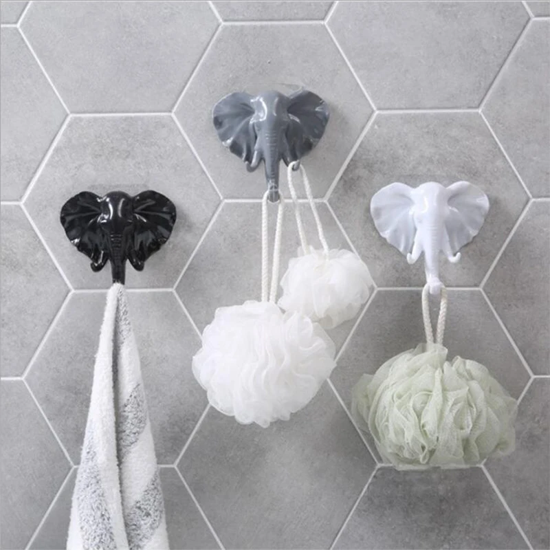 Декоративные клейкие крючки в виде слона бесшовная настенная стойка без гвоздей