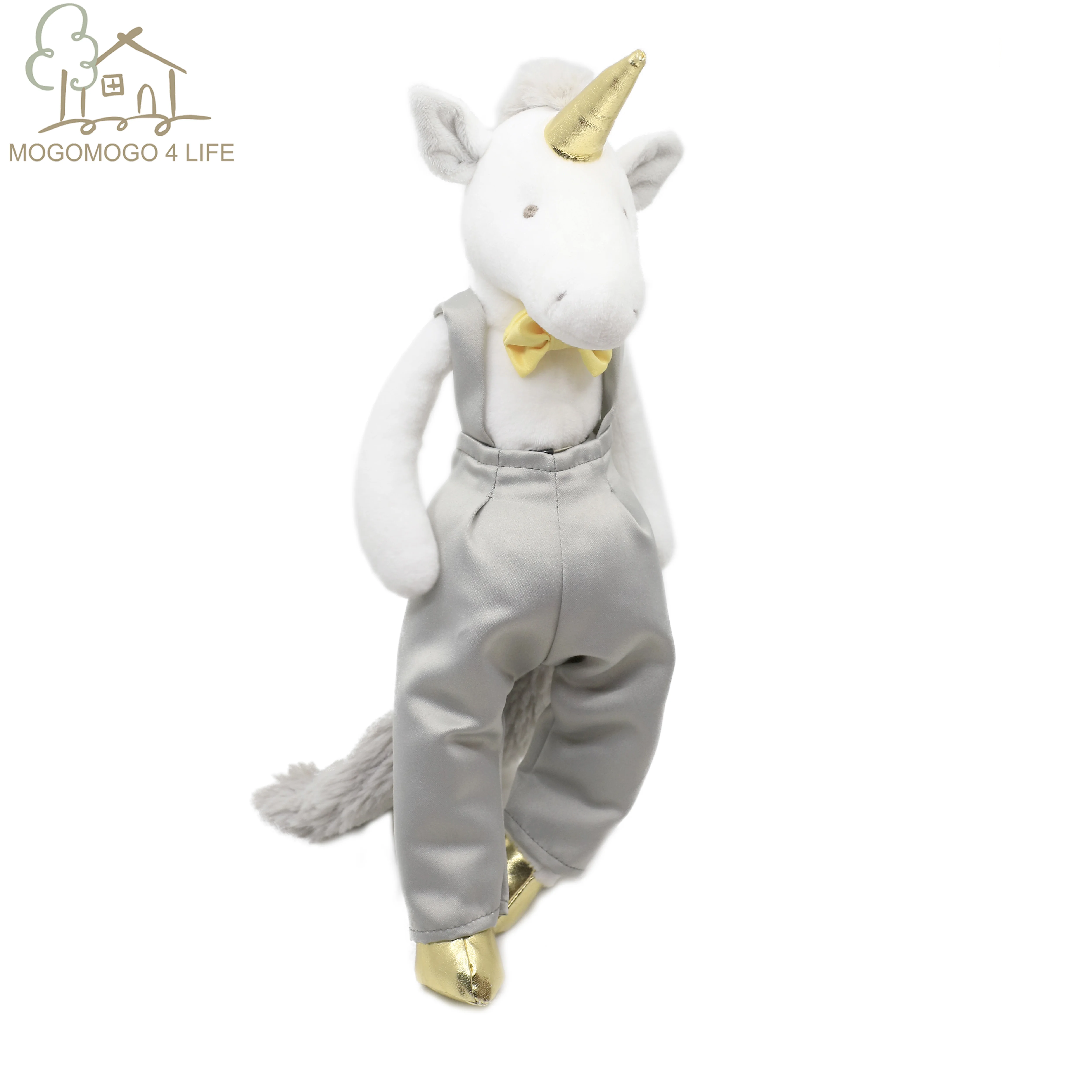 Роскошный Единорог мальчик плюшевые игрушки с нарядом модная мягкая кукла для