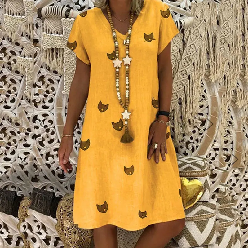 Летние платья Robe Femme Ete пляжные хиппи бохо размера плюс платья для женщин 4xl 5xl линия Sukienka льняная одежда из хлопка