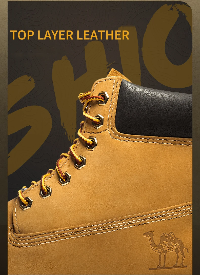 CAMEL Men Women Hiking Shoes Climbing Trekking Boots Outdoor Shoes Anti-slip Tactical Boots Waterproof Warm High-top Shoes