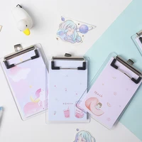 clipboard with clip writing pad transparent file folders memo note board clamp document holder plastic hanging plate clips