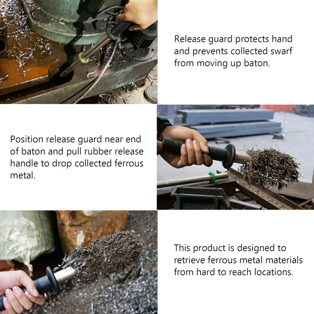 

Magnetic Retrieving Rod with Release Handle Magnetic Pick Rod for Factory