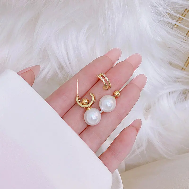 

YDL Trendy Removable Women Earrings Freshwater Pearl Earrings Minimalist Lady Temperament Exquisite Luxury Jewelry Pendant