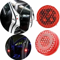 1pc red 3v led car door open warn flash lights waterproof anti collid signal light lamp