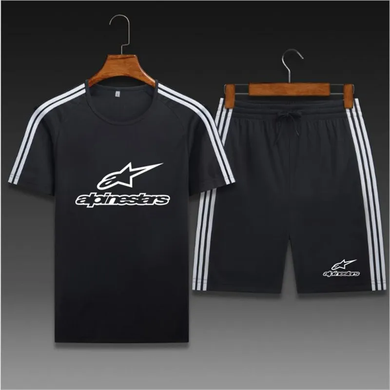 

LOGO Sports suit sports T shirt men's running shorts football workout clothes men workout clothes sportswear T-shirts