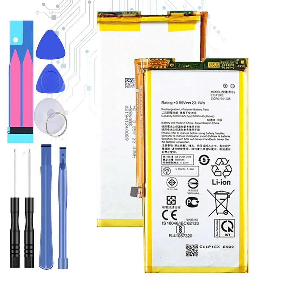 

C11P1901 6000mAh Game Phone Battery For ASUS ROG 2 ZS660KL I001DB Game Phone Bateria